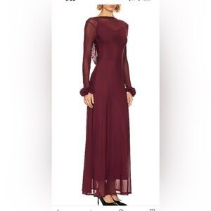 AFRM Kenta Dress in Color Fig